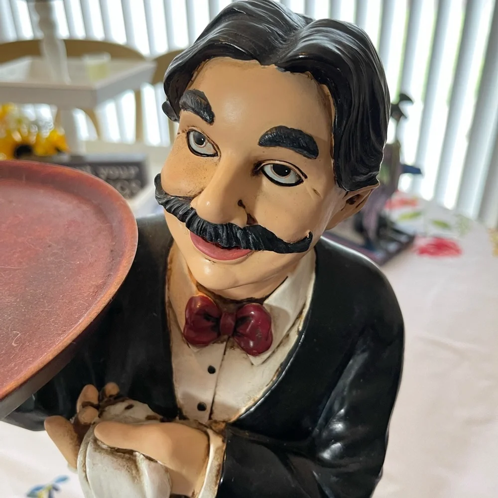 May I serve you. Great piece for kitchen or coffee nook. - Picture 5 of 5